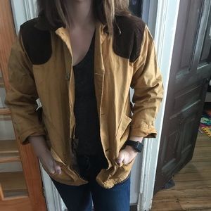 Vintage Barn Jacket with tan and brown Corduroy